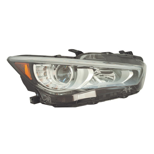 Front Right Passenger Side Led Headlight Assembly 2018-2024 Infiniti Q50