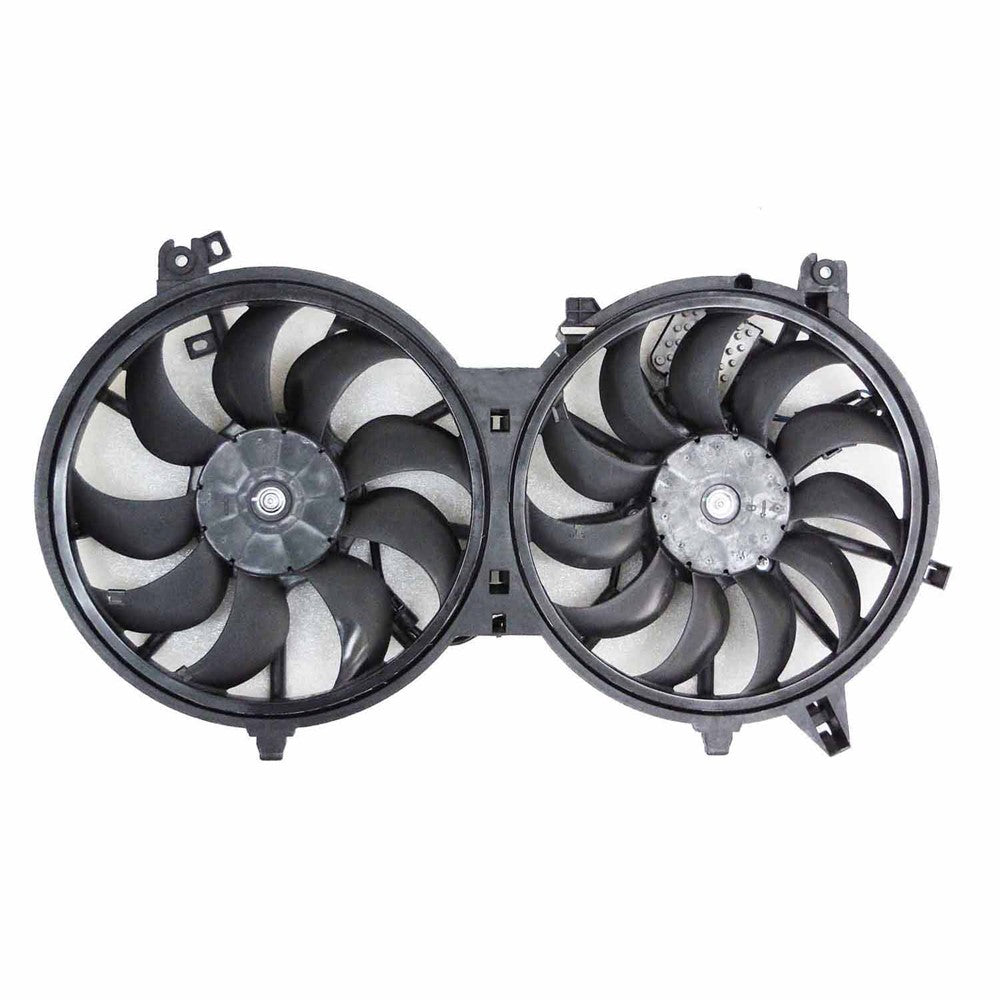 Radiator And Condenser Fan Assembly With Two Fans Side By Side 2008-2018 Infiniti G37, Ex35, G25, M56, Q60, Q70, Qx50, Qx70 & Nissan 370z