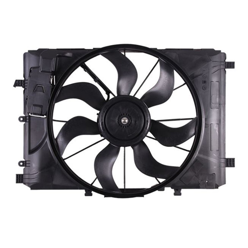Radiator And Condenser Fan Assembly With One Big Fan 2012-2020 Mercedes-Benz Slk250, Cla250, Gla250 & Infiniti Qx30