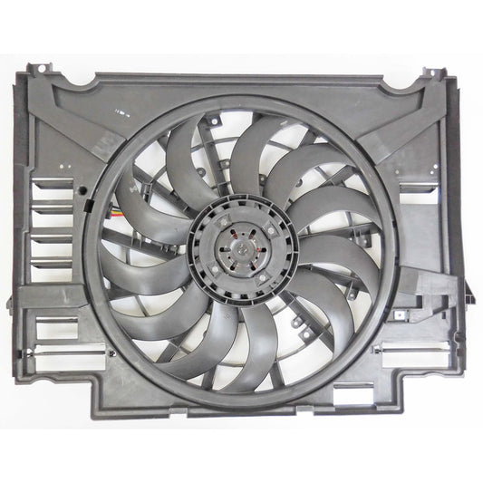 Radiator And Condenser Fan Assembly With One Big Fan 2017-2020 Jaguar F-Pace