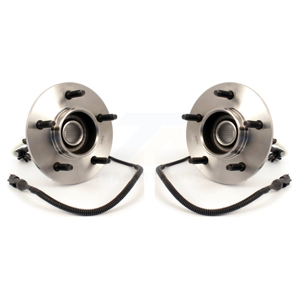 Wheel Bearing And Hub Assembly Front Pair For Ford F-150 4WD with 4-Wheel ABS