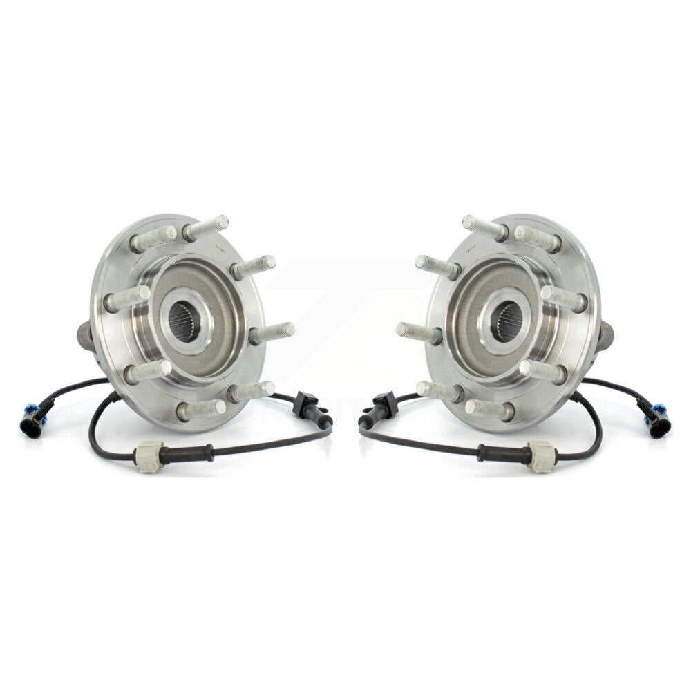 Wheel Bearing & Hub Assembly Front Pair For Chevrolet GMC Sierra 3500 Silverado