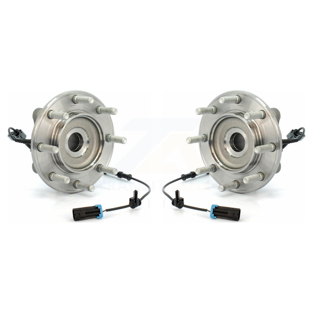 Wheel Bearing Hub Assembly Front Pair For GMC Sierra 3500 HD Chevrolet Silverado
