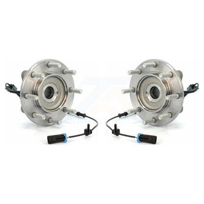 Wheel Bearing Hub Assembly Front Pair For GMC Sierra 3500 HD Chevrolet Silverado