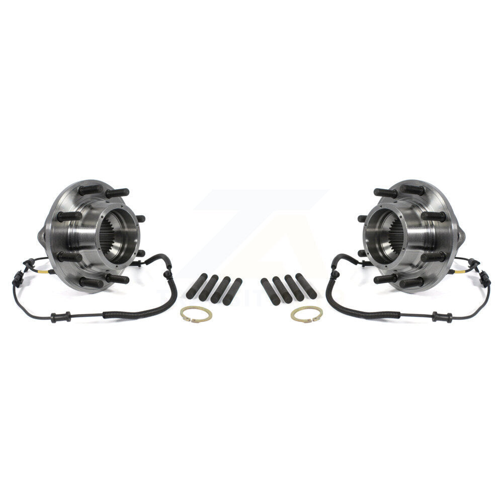 Wheel Bearing & Hub Assembly Front Pair For 2011-2016 Ford F-350 Super Duty 4WD