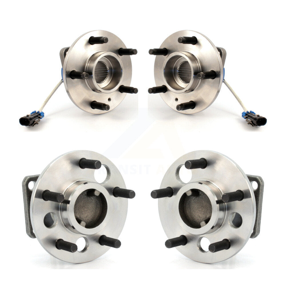 Wheel Bearing & Hub Assembly Front Rear Kit For Pontiac Aztek FWD with Non-ABS
