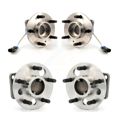 Wheel Bearing & Hub Assembly Front Rear Kit For Pontiac Aztek FWD with Non-ABS