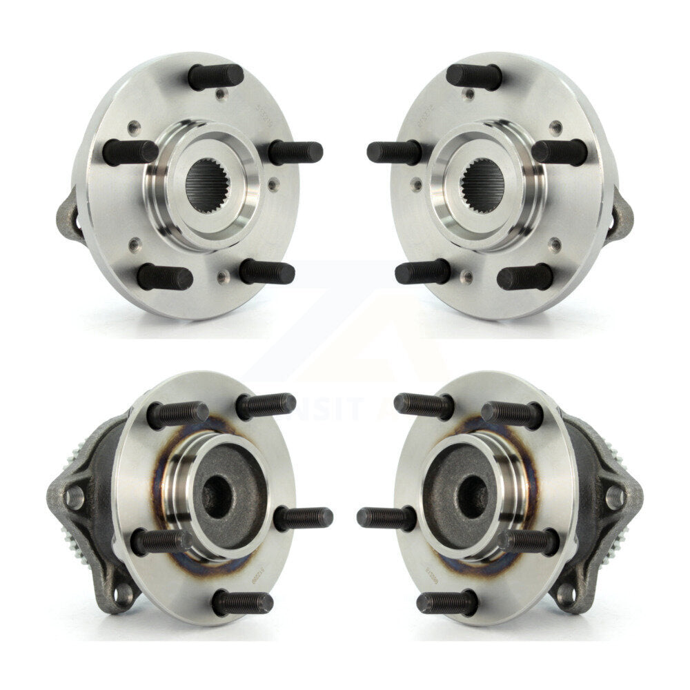 Wheel Bearing & Hub Assembly Front Rear Kit For Mitsubishi Endeavor FWD