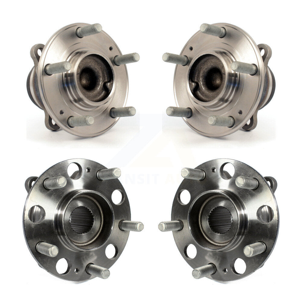Wheel Bearing & Hub Assembly Front Rear Kit For Hyundai Genesis Equus
