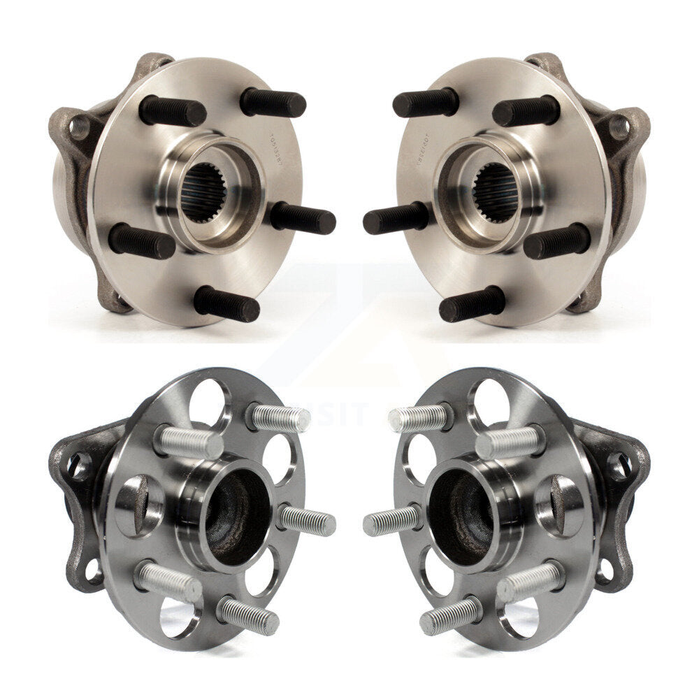 Wheel Bearing & Hub Assembly Front Rear Kit For Toyota Prius Plug-In