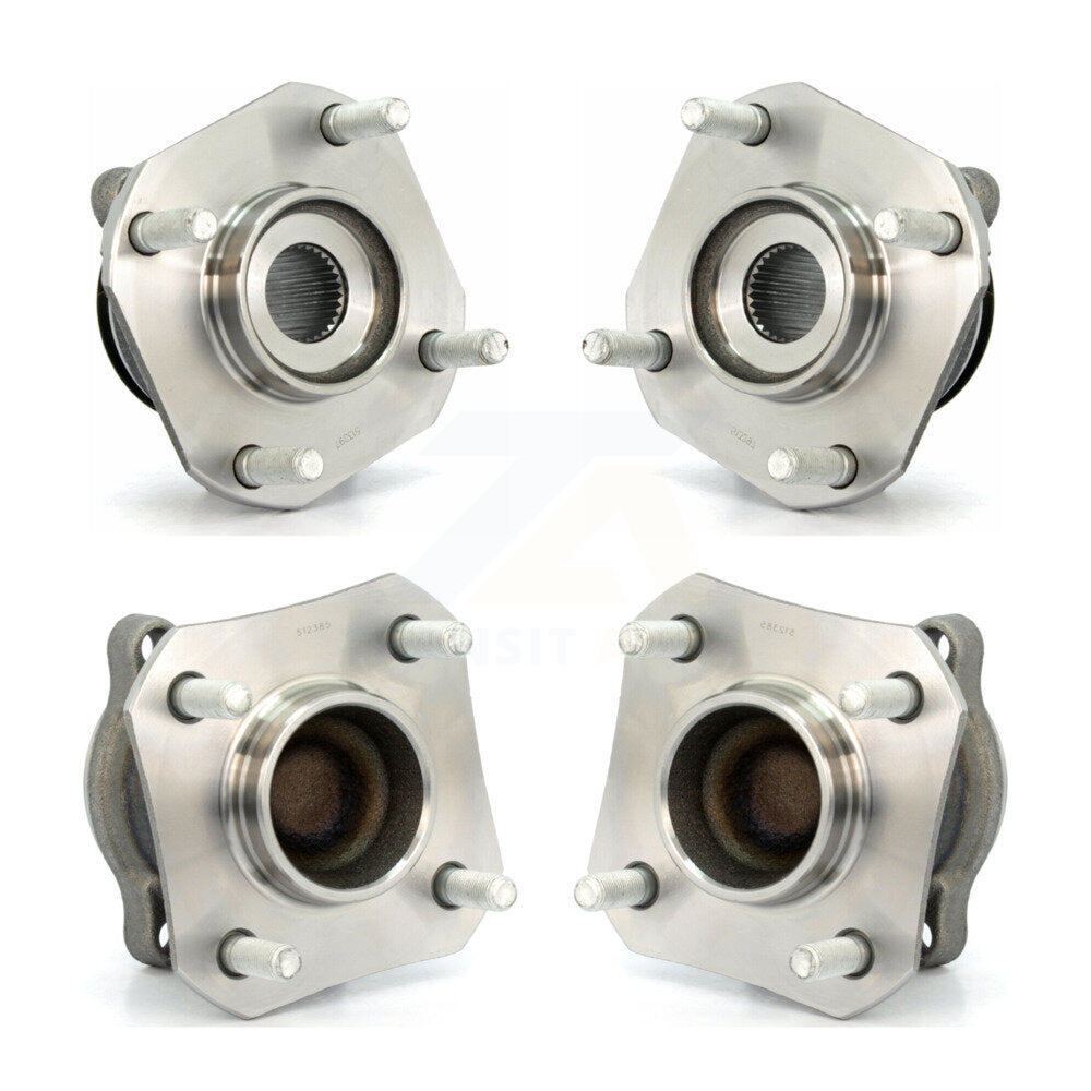 Wheel Bearing & Hub Assembly Front Rear Kit For Nissan Sentra 2.0L with Non-ABS