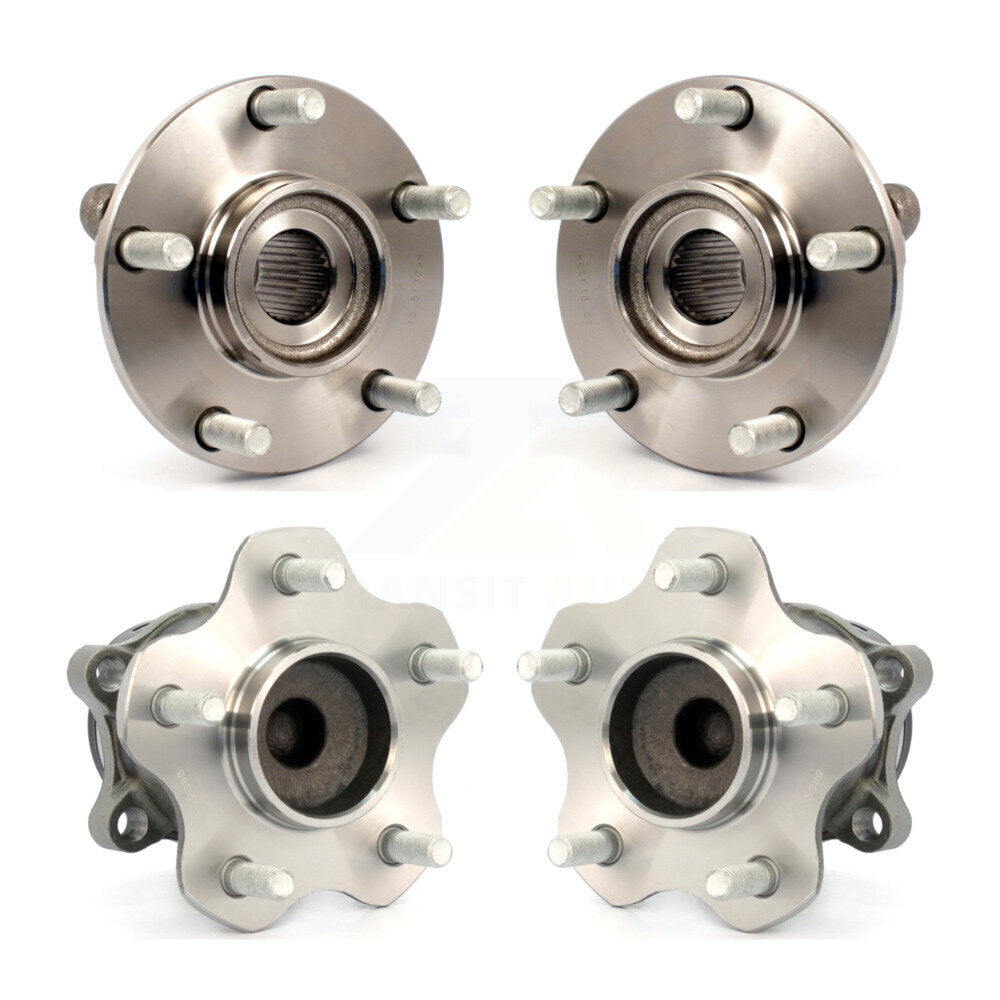 Wheel Bearing & Hub Assembly Front Rear Kit For Nissan Rogue Select FWD