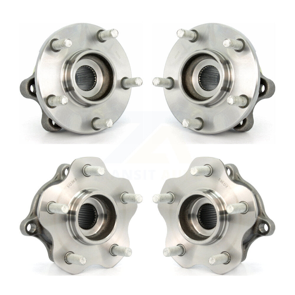 Wheel Bearing & Hub Assembly Front Rear Kit For 2003-2007 Nissan Murano AWD