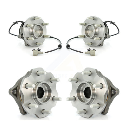 Wheel Bearing & Hub Assembly Front Rear Kit For 2005-2012 Nissan Pathfinder RWD