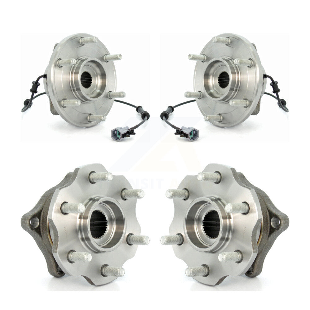 Wheel Bearing & Hub Assembly Front Rear Kit For Nissan Armada With Internal ABS