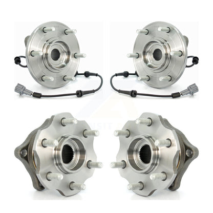 Wheel Bearing Hub Assembly Front Rear Kit For 08 Nissan Armada With Internal ABS