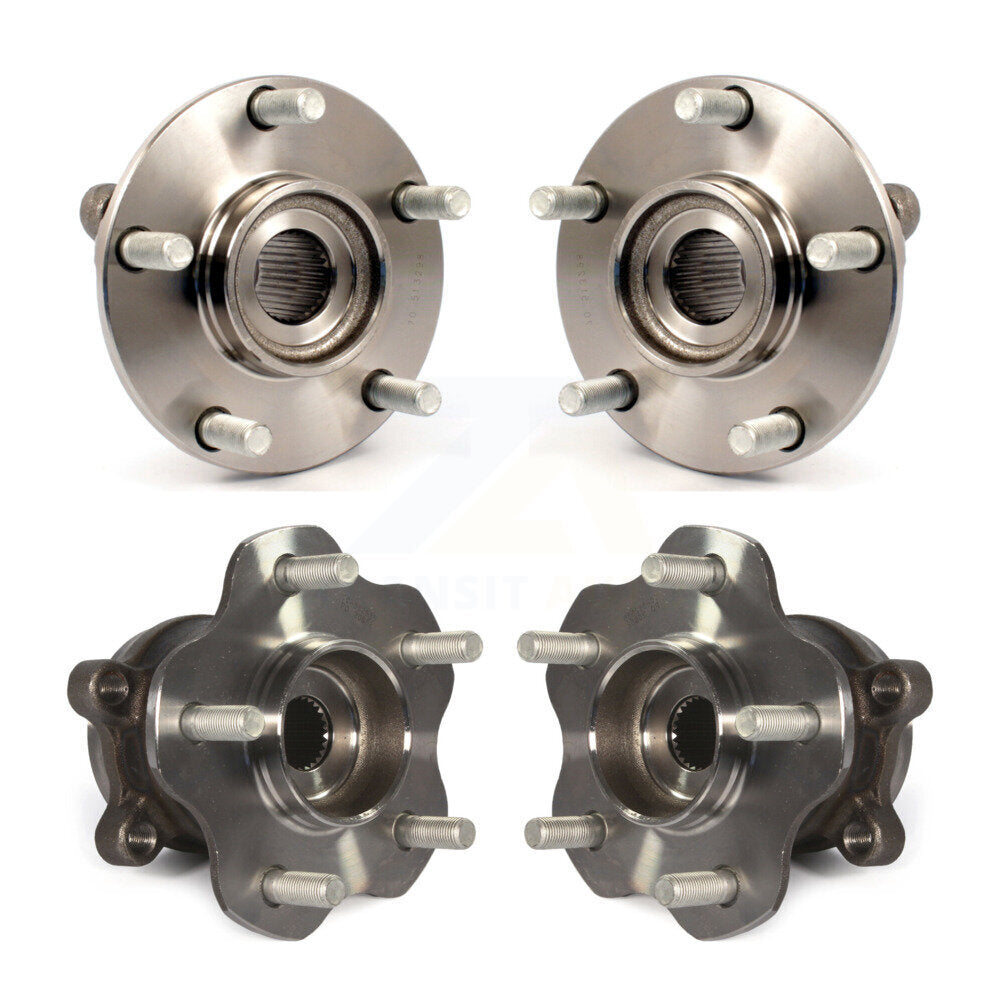 Wheel Bearing & Hub Assembly Front Rear Kit For Nissan Rogue Select AWD