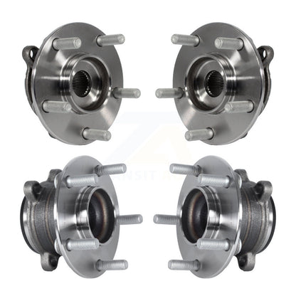 Wheel Bearing & Hub Assembly Front Rear Kit For 2014-2018 Mazda 3 Sport