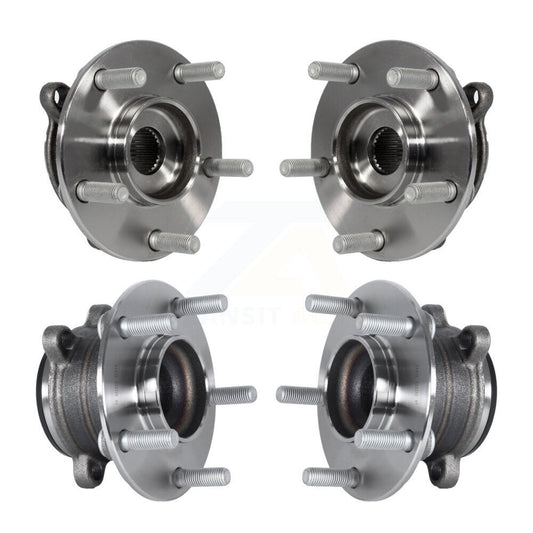 Wheel Bearing & Hub Assembly Front Rear Kit For 2014-2018 Mazda 3 Sport
