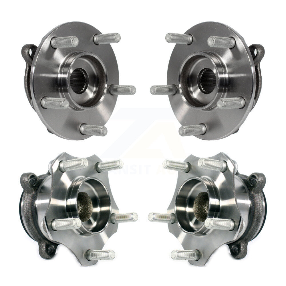 Wheel Bearing & Hub Assembly Front Rear Kit For Mazda 3 Sport