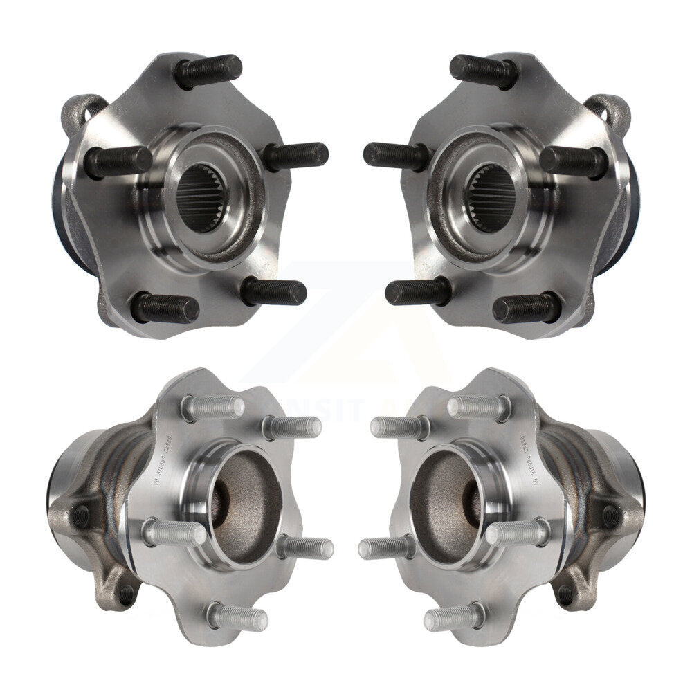 Wheel Bearing & Hub Assembly Front Rear Kit For 2013-2017 Nissan LEAF