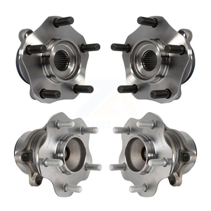 Wheel Bearing & Hub Assembly Front Rear Kit For 2013-2017 Nissan LEAF