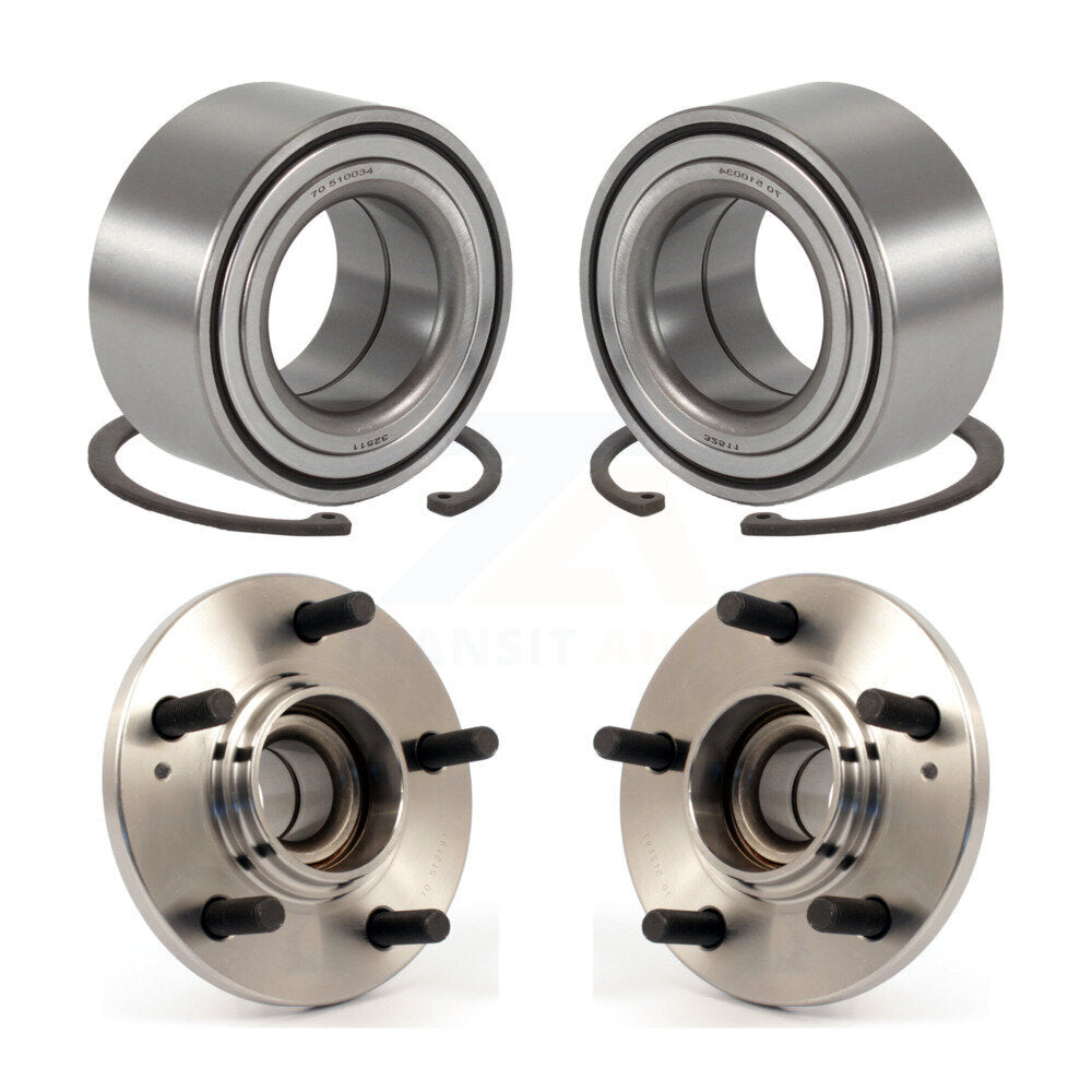 Wheel Bearing Hub Assembly Front Rear Kit For Hyundai Santa Fe FWD with Non-ABS