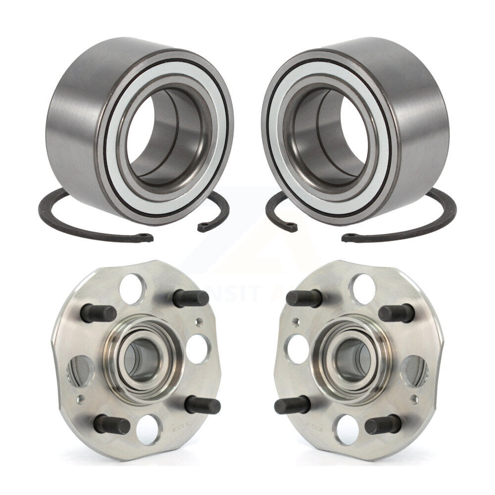 Wheel Bearing Hub Assembly Front Rear Kit For Honda Accord 2.3L with 4-Wheel ABS