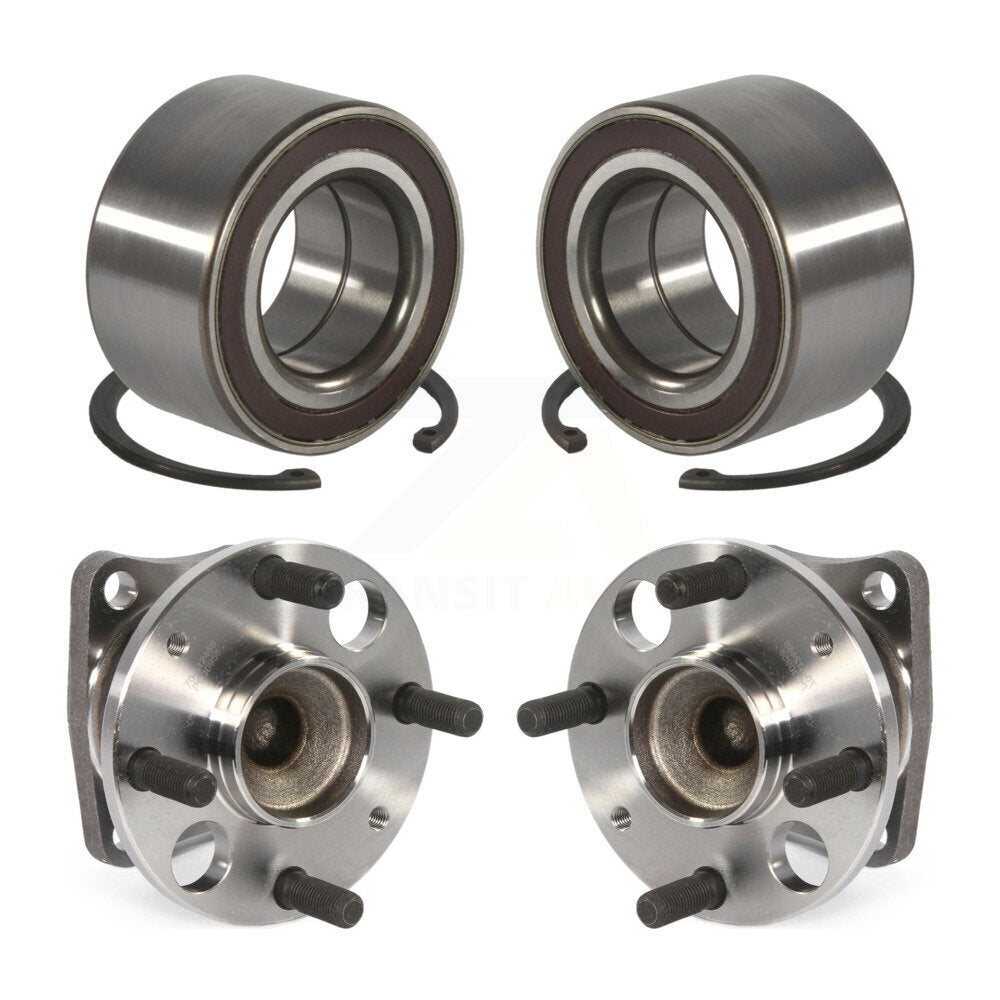 Wheel Bearing And Hub Assembly Front Rear Kit For 2011-2014 Mazda 2