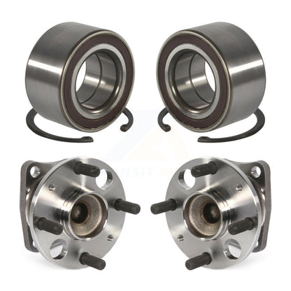 Wheel Bearing And Hub Assembly Front Rear Kit For 2011-2014 Mazda 2