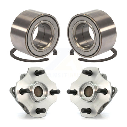 Wheel Bearing And Hub Assembly Front Rear Kit For 2000-2005 Toyota Echo Non-ABS