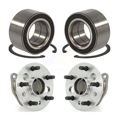 Wheel Bearing And Hub Assembly Front Rear Kit For 2004 Toyota Camry Non-ABS