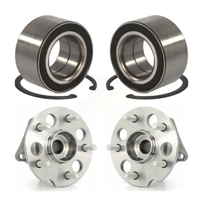 Wheel Bearing And Hub Assembly Front Rear Kit For 2004-2010 Toyota Sienna AWD
