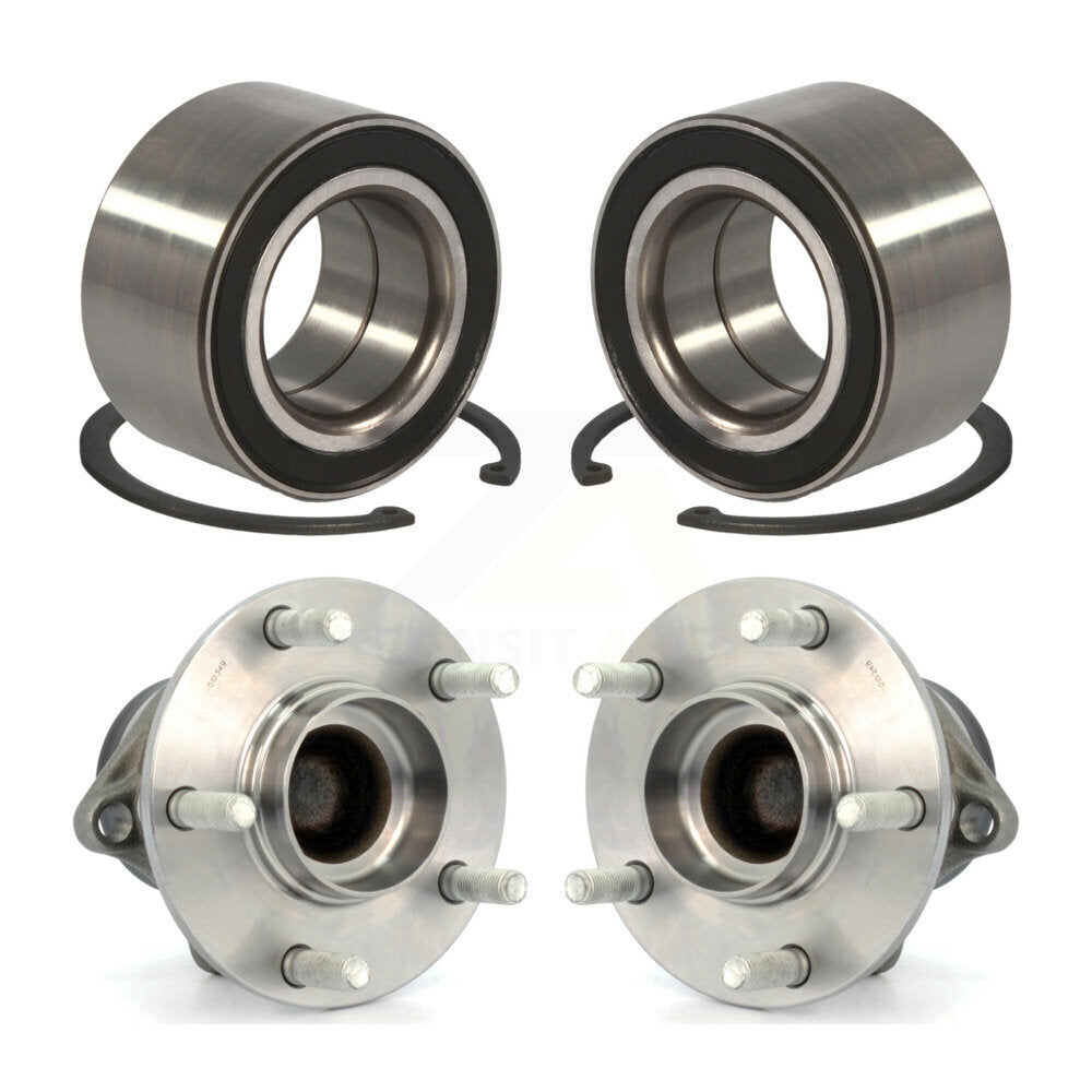 Wheel Bearing And Hub Assembly Front Rear Kit For 2007-2012 Mazda CX-7 FWD