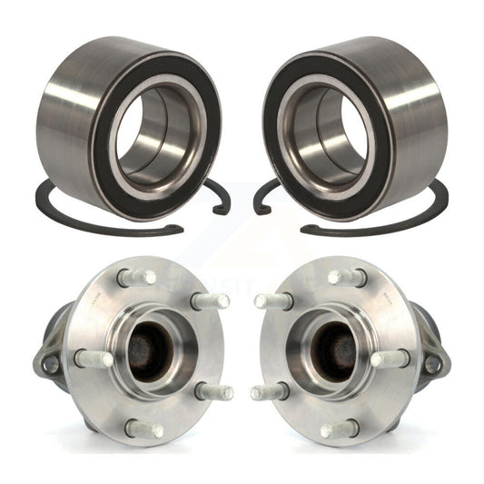 Wheel Bearing And Hub Assembly Front Rear Kit For 2007-2012 Mazda CX-7 FWD