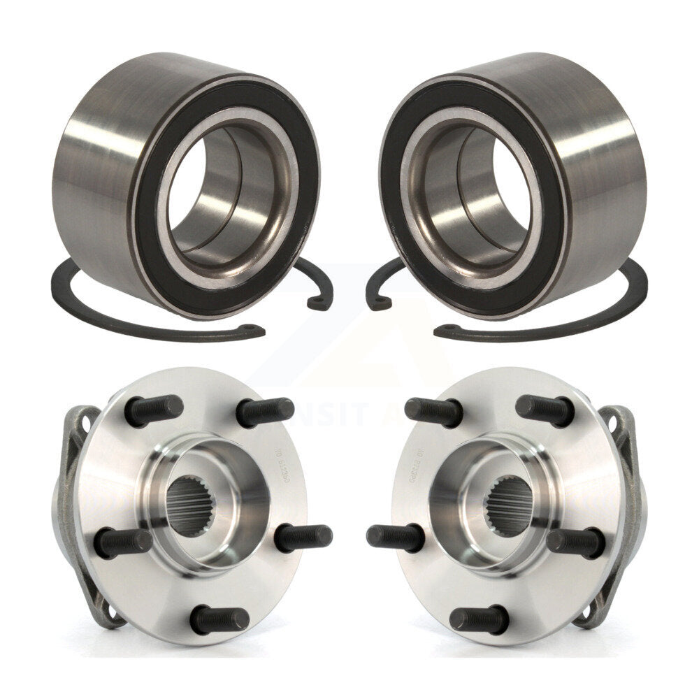 Wheel Bearing And Hub Assembly Front Rear Kit For 2007-2012 Mazda CX-7 AWD