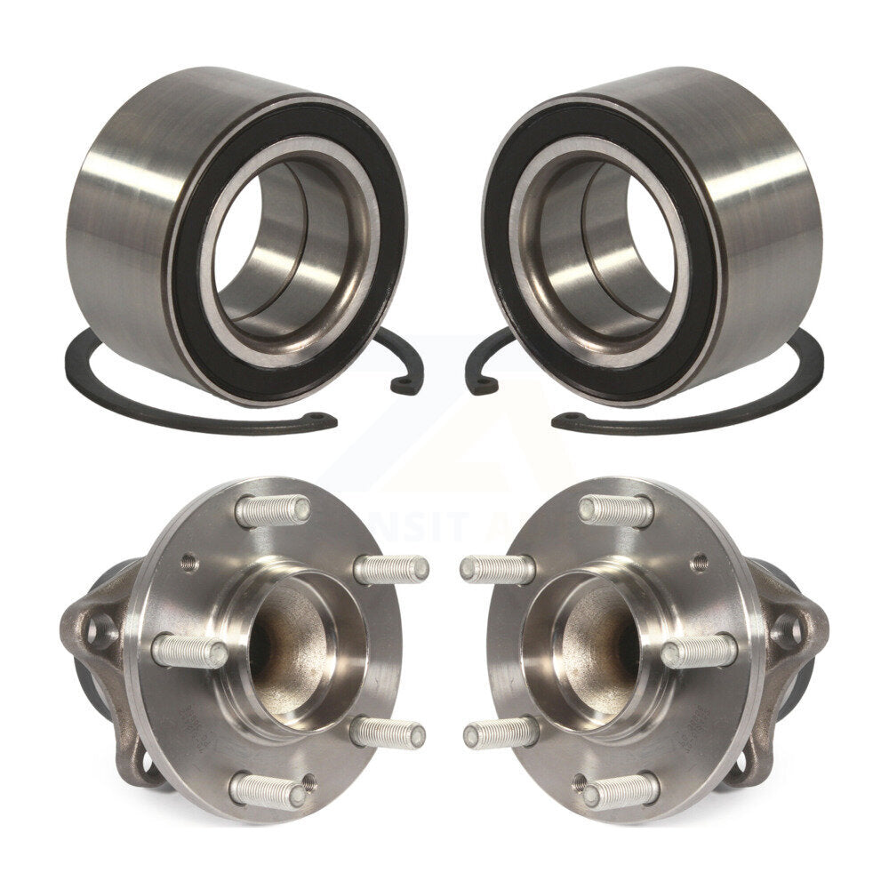 Wheel Bearing And Hub Assembly Front Rear Kit For 2007-2015 Mazda CX-9 FWD