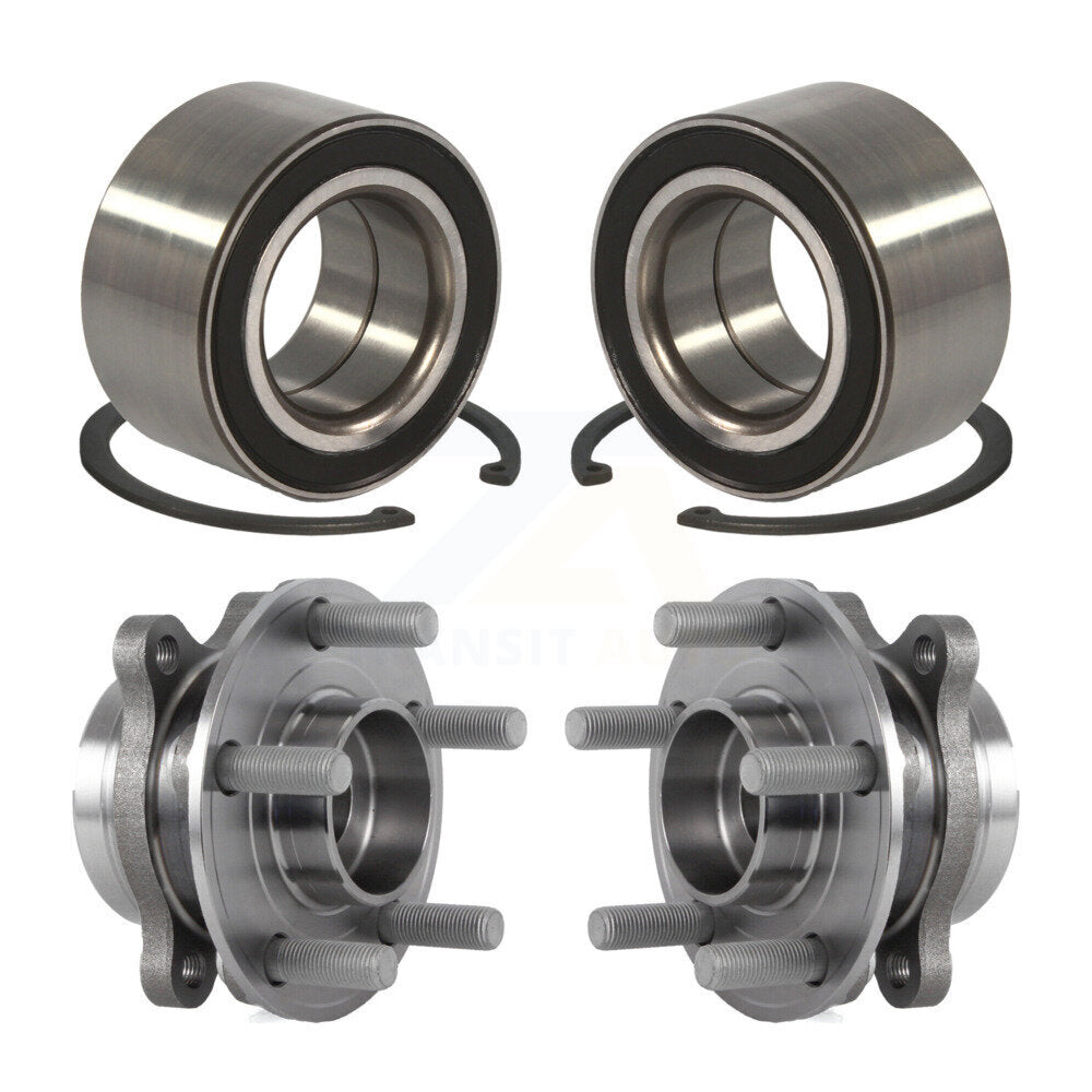 Wheel Bearing And Hub Assembly Front Rear Kit For 2015 Ford Edge AWD