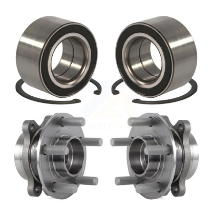 Wheel Bearing And Hub Assembly Front Rear Kit For 2015 Ford Edge AWD