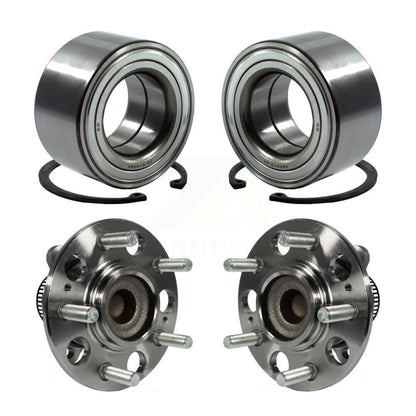 Wheel Bearing Hub Assembly Front Rear Kit For 2008-2010 Hyundai Elantra Non-ABS