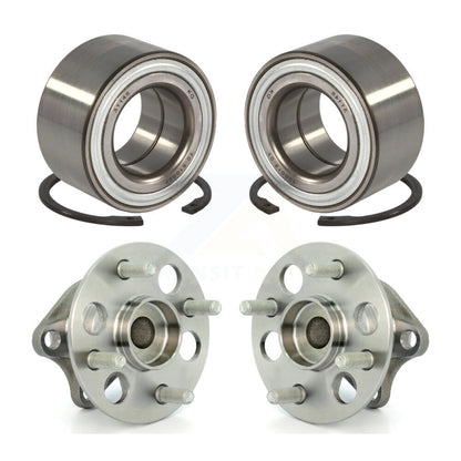 Wheel Bearing And Hub Assembly Front Rear Kit For 2006-2007 Toyota Yaris Non-ABS