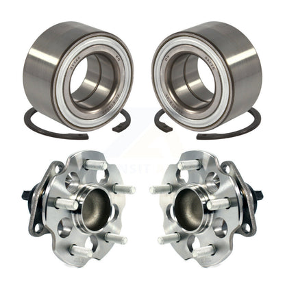 Wheel Bearing And Hub Assembly Front Rear Kit For 2017-2018 Toyota Prius V