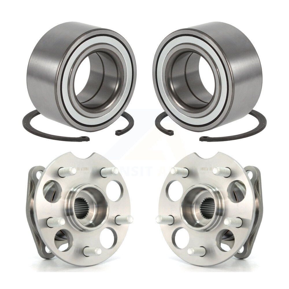 Wheel Bearing & Hub Assembly Front Rear Kit For 2008-2013 Toyota Highlander AWD