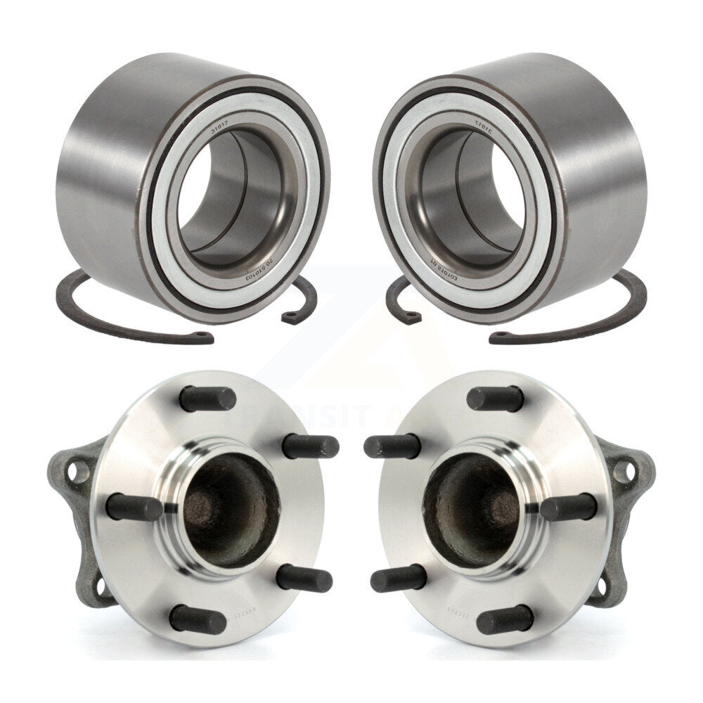 Wheel Bearing And Hub Assembly Front Rear Kit For 2009-2013 Mazda 6 3.7L