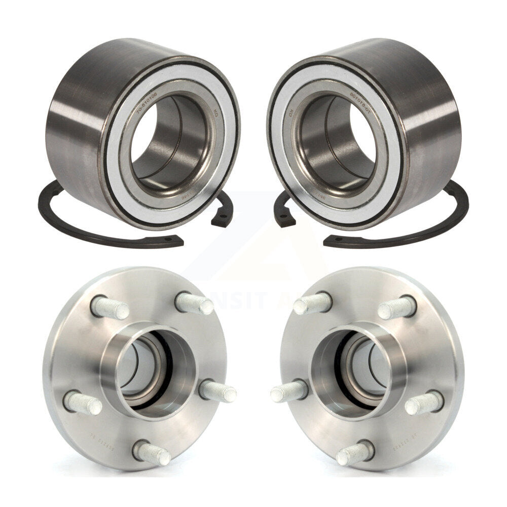 Wheel Bearing And Hub Assembly Front Rear Kit For 2010-2013 Ford Transit Connect