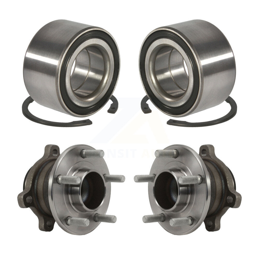 Wheel Bearing And Hub Assembly Front Rear Kit For 2014-2018 Ford Transit Connect