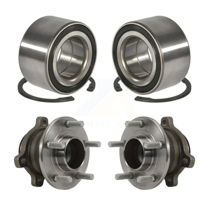 Wheel Bearing And Hub Assembly Front Rear Kit For 2014-2018 Ford Transit Connect