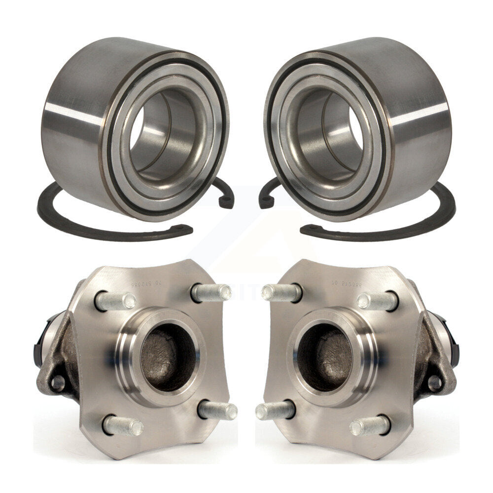 Wheel Bearing Hub Assembly Front Rear Kit For 2010-2011 Nissan Versa 4-Wheel ABS