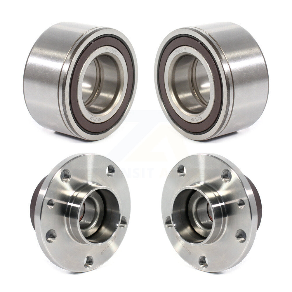 Wheel Bearing And Hub Assembly Front Rear Kit For 2014-2018 Fiat 500L