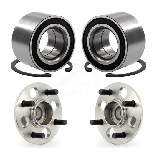 Wheel Bearing And Hub Assembly Front Rear Kit For 1985-1987 Honda Civic CRX HF